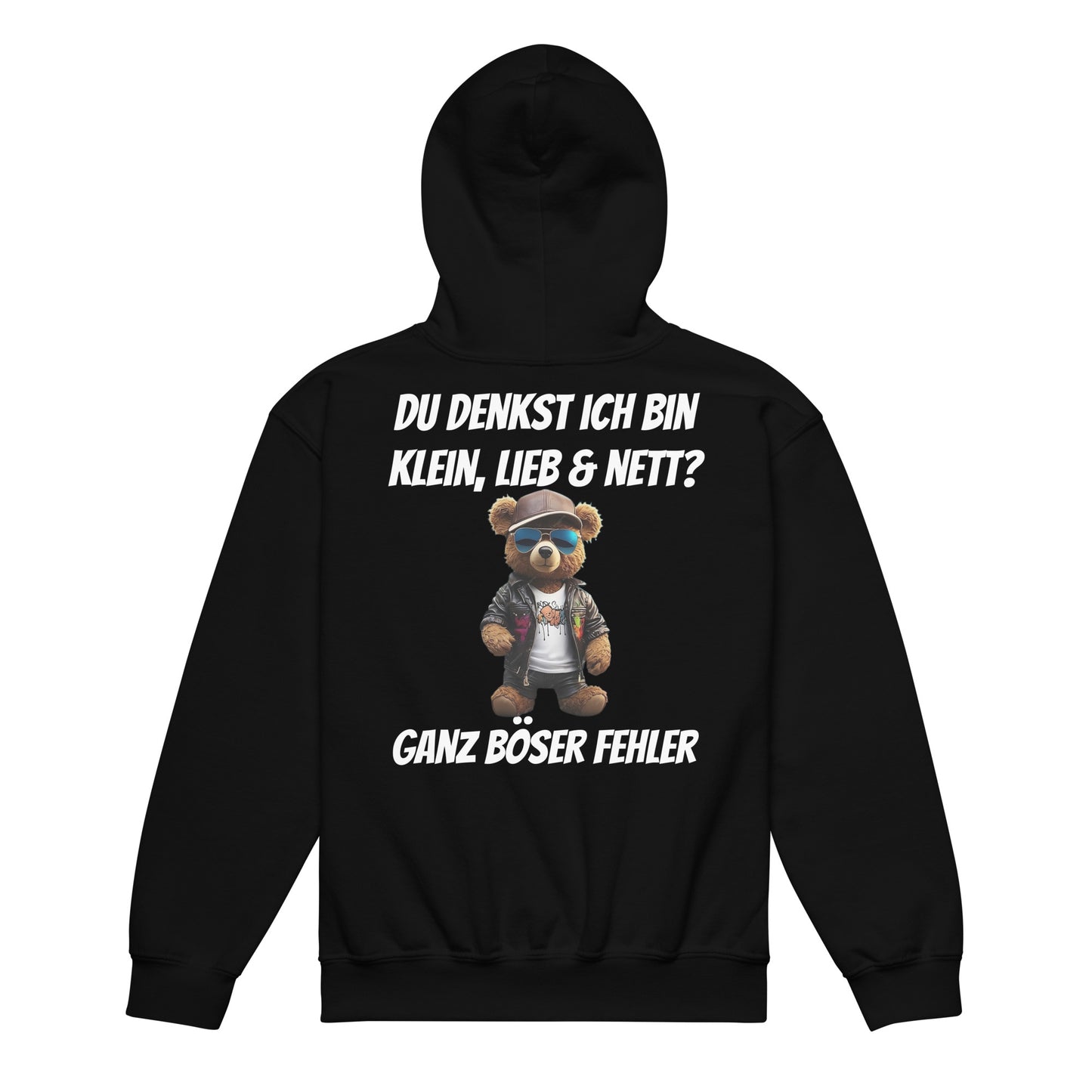 Kinder Hoodie "Du denkst ich bin" Rückendruck