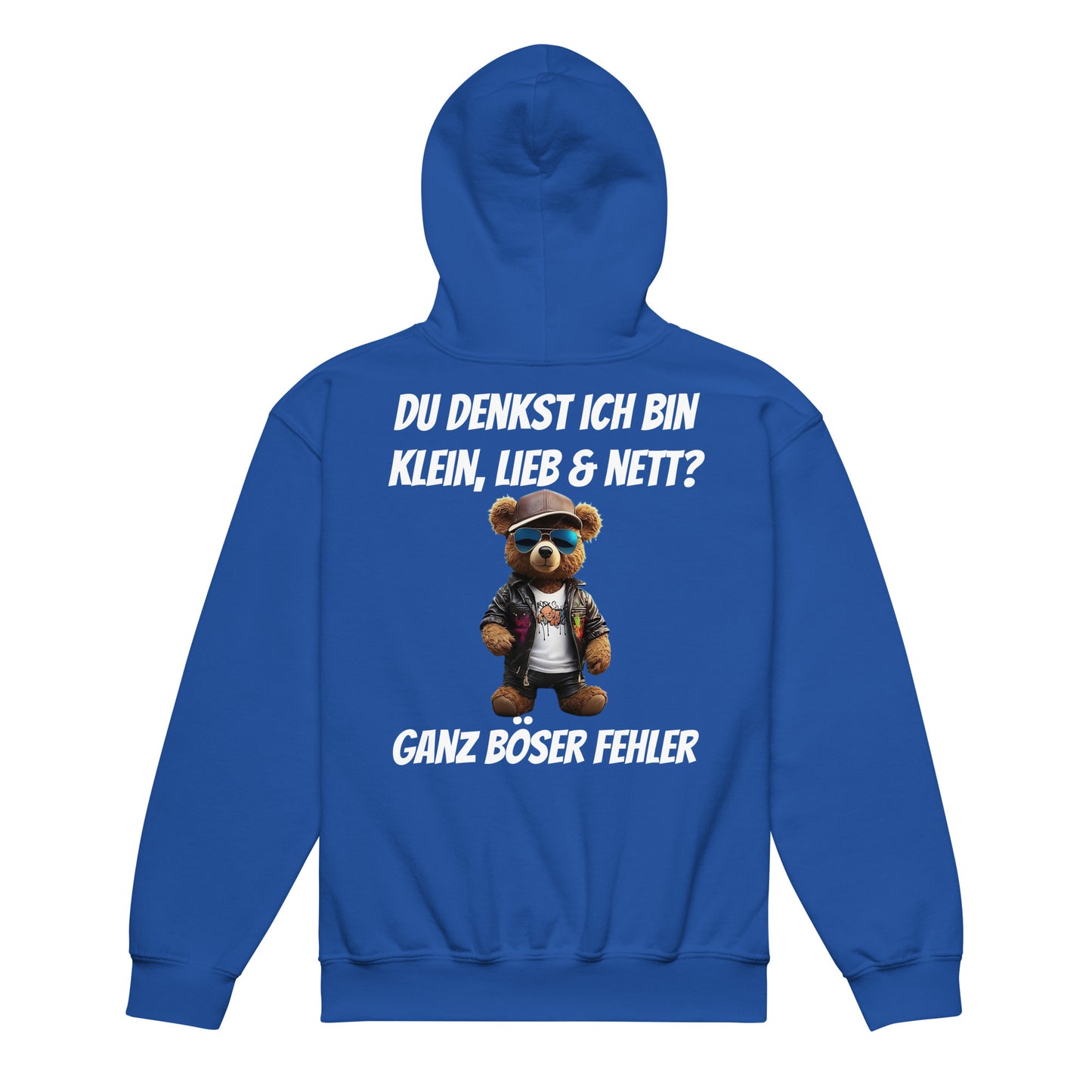 Kinder Hoodie "Du denkst ich bin" Rückendruck